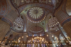 The Blue Mosque (Called Sultanahmet Camii in Turkish) is an historical mosque in Istanbul. The mosque is known as the Blue Mosque because of blue tiles surrounding the walls of interior design. Mosque was built between 1609 and 1616 years, during the rule of Ahmed I. just like many other mosques, it also comprises a tomb of the founder, a madrasa and a hospice.Besides still used as a mosque, the Sultan Ahmed Mosque has also become a popular tourist attraction in Istanbul.