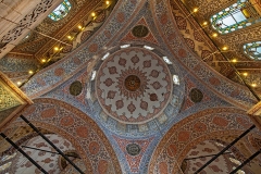 The Blue Mosque (Called Sultanahmet Camii in Turkish) is an historical mosque in Istanbul. The mosque is known as the Blue Mosque because of blue tiles surrounding the walls of interior design. Mosque was built between 1609 and 1616 years, during the rule of Ahmed I. just like many other mosques, it also comprises a tomb of the founder, a madrasa and a hospice.Besides still used as a mosque, the Sultan Ahmed Mosque has also become a popular tourist attraction in Istanbul.