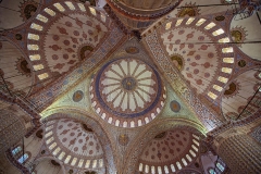 The Blue Mosque (Called Sultanahmet Camii in Turkish) is an historical mosque in Istanbul. The mosque is known as the Blue Mosque because of blue tiles surrounding the walls of interior design. Mosque was built between 1609 and 1616 years, during the rule of Ahmed I. just like many other mosques, it also comprises a tomb of the founder, a madrasa and a hospice.Besides still used as a mosque, the Sultan Ahmed Mosque has also become a popular tourist attraction in Istanbul.