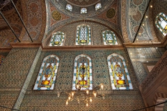 The Blue Mosque (Called Sultanahmet Camii in Turkish) is an historical mosque in Istanbul. The mosque is known as the Blue Mosque because of blue tiles surrounding the walls of interior design. Mosque was built between 1609 and 1616 years, during the rule of Ahmed I. just like many other mosques, it also comprises a tomb of the founder, a madrasa and a hospice.Besides still used as a mosque, the Sultan Ahmed Mosque has also become a popular tourist attraction in Istanbul.