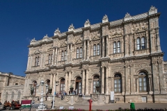 Dolmabahce Palace built in 19th century is one of the most glamorous palaces in the world.DolmabahÃ§e (Filled-in Garden) comes from the Turkish dolma meaning "filled" and bahÃ§e meaning "garden. The Palace was ordered by the Empire's 31st Sultan,  Abdul Mecit and built between the years 1843 and 1856. This palace is filled with every luxury imaginable. The construction cost five million Ottoman mecidiye gold coins, 35 tons of gold, the equivalent of ca. $1.5 billion in today's (2013) values. It was the administrative center of the late Ottoman Empire with the last of Ottoman Sultans was residing there. After the foundation of the Turkish Republic in Ankara, Mustafa Kemal Ataturk transferred all government functions to the youthful capital but on his visits to Istanbul Ataturk occupied only a small room at Dolmabahce Palace as his own. He stayed, welcomed his foreign guests and made a practical center for national, historical and language congress and for international conferences.