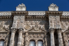 Dolmabahce Palace built in 19th century is one of the most glamorous palaces in the world.DolmabahÃ§e (Filled-in Garden) comes from the Turkish dolma meaning "filled" and bahÃ§e meaning "garden. The Palace was ordered by the Empire's 31st Sultan,  Abdul Mecit and built between the years 1843 and 1856. This palace is filled with every luxury imaginable. The construction cost five million Ottoman mecidiye gold coins, 35 tons of gold, the equivalent of ca. $1.5 billion in today's (2013) values. It was the administrative center of the late Ottoman Empire with the last of Ottoman Sultans was residing there. After the foundation of the Turkish Republic in Ankara, Mustafa Kemal Ataturk transferred all government functions to the youthful capital but on his visits to Istanbul Ataturk occupied only a small room at Dolmabahce Palace as his own. He stayed, welcomed his foreign guests and made a practical center for national, historical and language congress and for international conferences.
