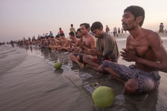 Rash Mela is a 200-year-old annual festival honoring the Hindu God Lord Krishna.  Every year its held on "Rash Purnima"  (Rash Full Moon) which was 1st of  November. This date varies year to year  depending of the lunar cycle determined  by the Hindu astrologers. Dubla island stands on the Bay of Bengal and is a part of the Sundarban Forest. The fair on the Dubla island was started in 1923 by Hari Bhajan, a disciple of Thakur Hari Chand, The life of Hari Bhajan was very extraordinary. During his stay in Sundarbans for twenty four years, he lived on the fruits of the forest. He had many disciples in nearby villages. One of his notable works was to start the Dubla Rash Mela during the Rash Purnima. To celebrate the occasion and keep alive the memory of Thakur Hari Chand, the devotees, especially the fishermen of the Sundarbans, organize this five-day fair.