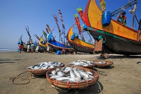 Fishing Boat at Cox's Bazar, Bangladesh.