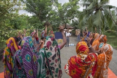 Fish farmers taking training from worldfish in Khulna, Bangladesh. Photo by Yousuf Tushar. July 31, 2015